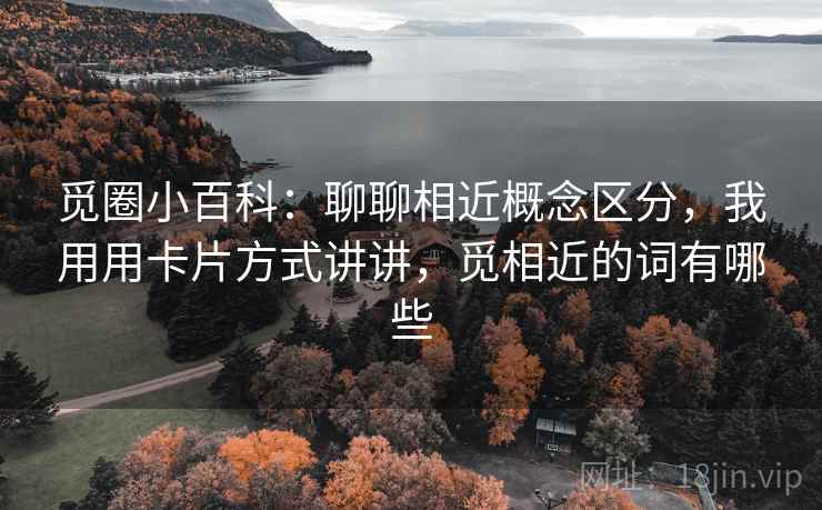 觅圈小百科：聊聊相近概念区分，我用用卡片方式讲讲，觅相近的词有哪些